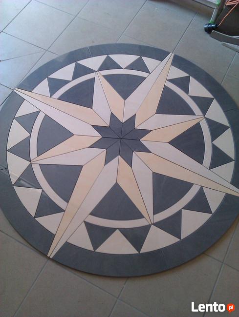 ROZETA PODŁOGOWA RóżA WIATRóW średnica 100 cm