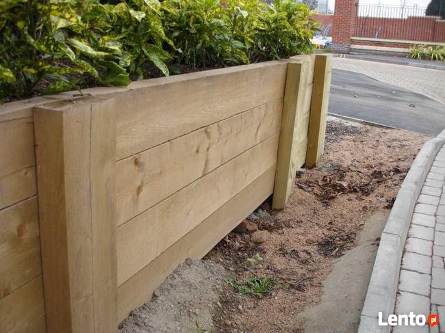 podklady sosnowe NIE KOLEJOWE ogrodowe 100x200x2400 IMPREGNO