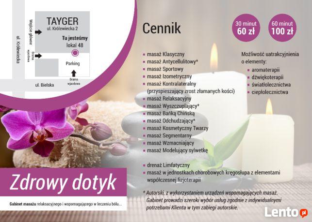 Gabinet Masażu Zdrowy Dotyk - Masażysta PŁOCK