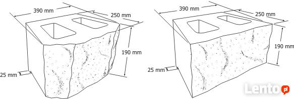Pustak betonowy oporowy ogrodzenia kostka brukowa