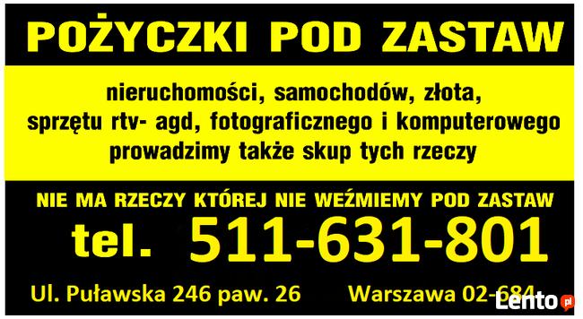 SKUP LOMBARD KOMIS zaprasza Skupujemy wszystko i pod Zastaw