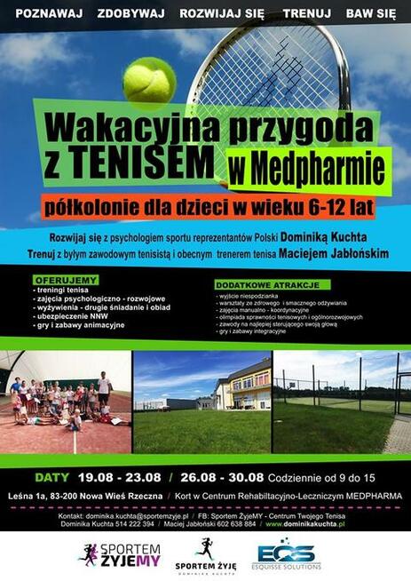 Półkolonie tenisowe w Medpharmie