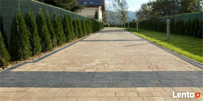 Bruk prosty kostka brukowa ogród ogrodzenia palisady