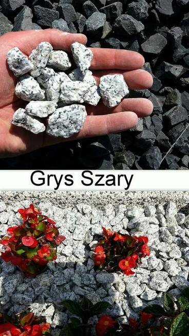 GRYS granitowy szary czarny ozdobny grysy 8-16, 16-22 1t