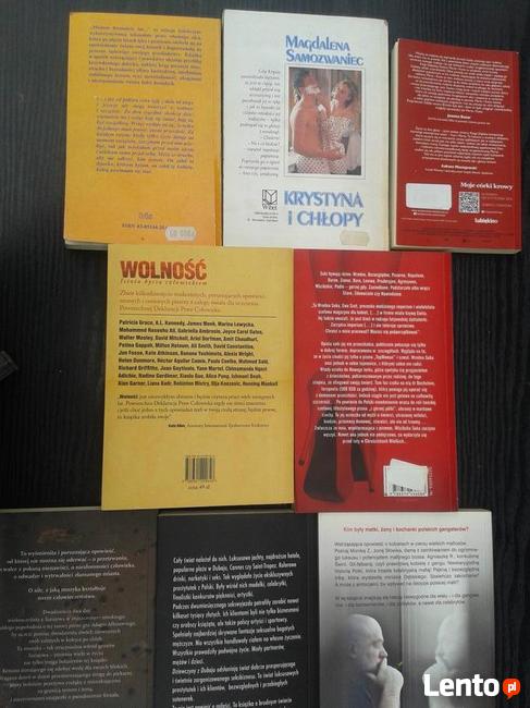 Książki sensacyjne, kilka sztuk, po 15 zł.