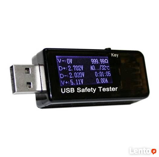 TESTER MIERNIK NAPIĘCIA I PRĄDU PORTU USB J7-t