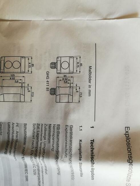 Kaseta sterownicza GHG 411 ; IP 66