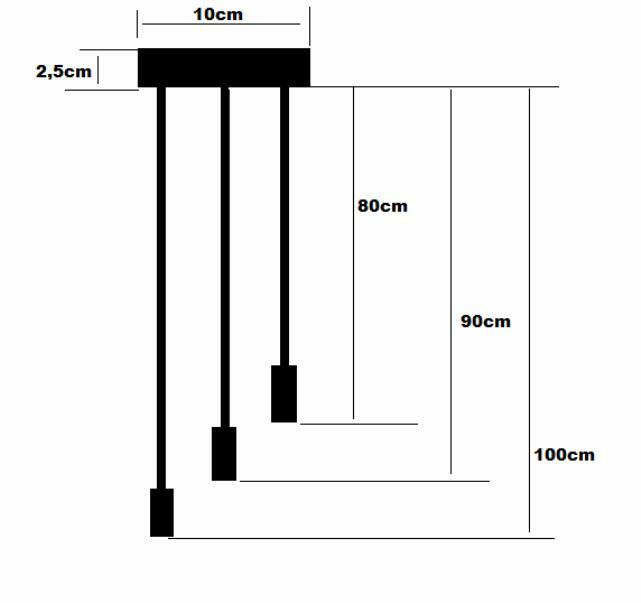 Lampa wisząca z liny jutowej 3 ramiona żyrandol pająk
