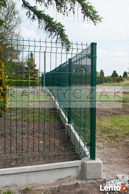 Ogrodzenie panelowe, systemowe h=1,23m fi=4mm RAL