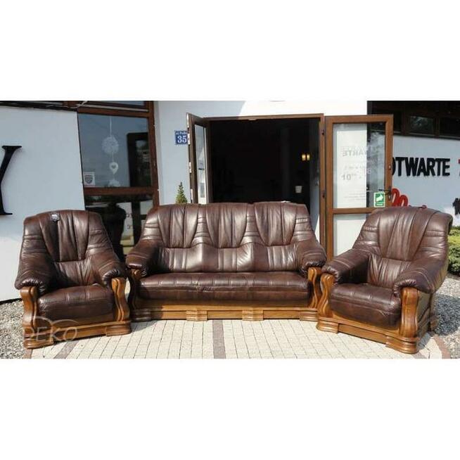 Komplet wypoczynkowy Patrycja skóra naturalna 100%