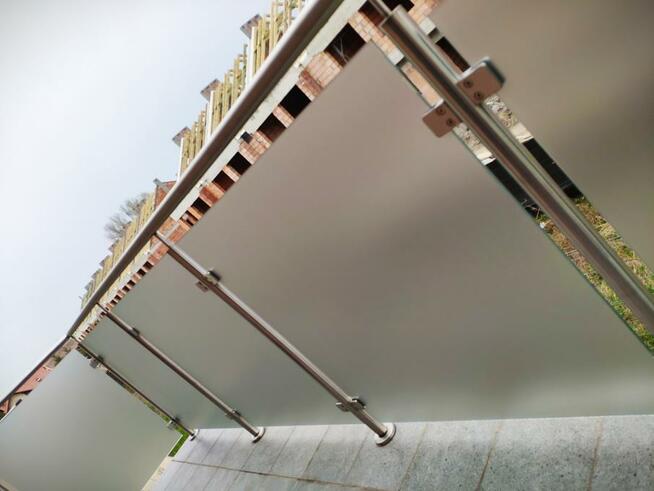 Oklejanie szyb balkonowych / tarasowych. Folia mrożona WAWA