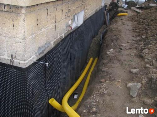 Odwodnienia, izolacje budynków, drenaż opaskowy, wykonani