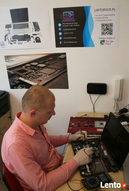 Serwis laptopów Kraków Podgórze. Szybka realizacja.