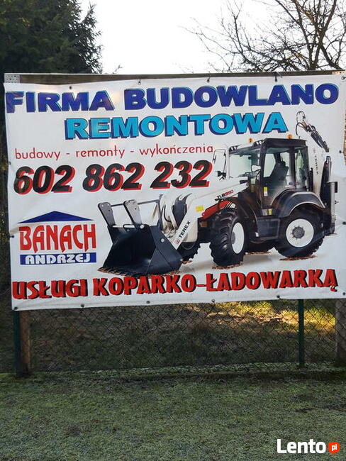 Usługi Koparko Ładowarka Wolne terminy