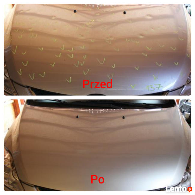 Usuwanie wgniecen po gradzie