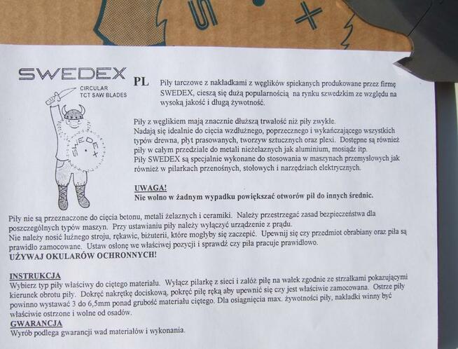 PIŁA Z WIDIĄ DO DREWNA 300 30 ZĘBY 80 40 24 230 25 FV WĘGLIK