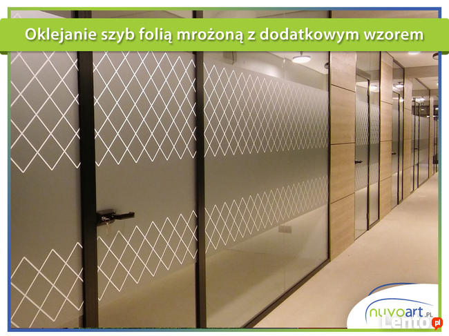 Oklejanie szyb i witryn lokali folia mrożona i inne Kraków