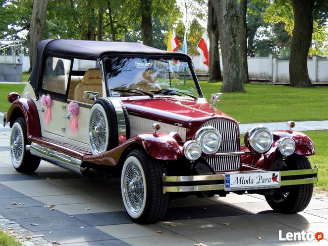 Zabytkowy samochód do ślubu Auto na wesele Kabriolet Cabrio