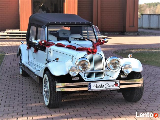 Zabytkowy samochód do ślubu Auto na wesele Kabriolet Cabrio