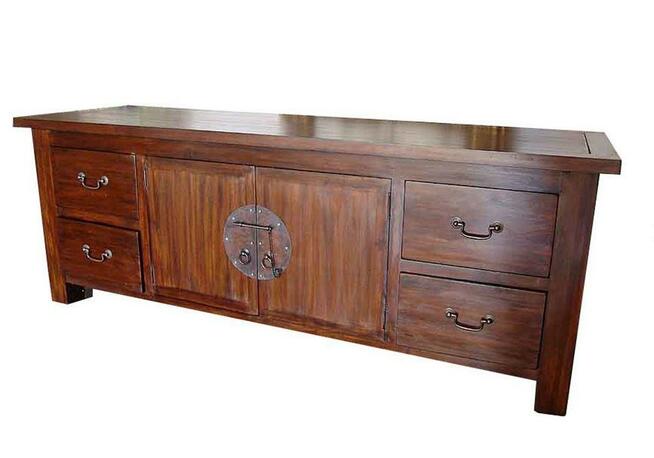 Komoda RTV stolik pod telewizor kolonialna teakowe drewno In