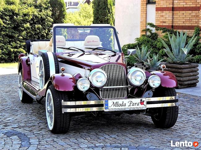 Wypożyczalnia zabytkowych samochodów do ślubu Kabriolet ślub