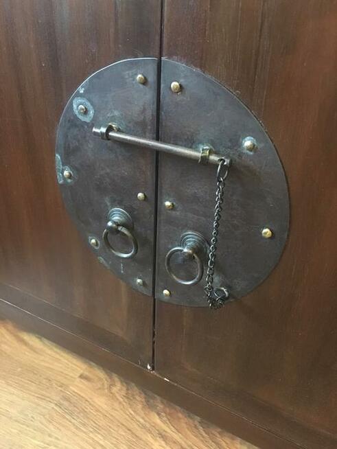 Komoda RTV stolik pod telewizor kolonialna teakowe drewno In