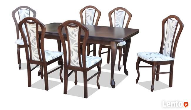 Duży Stół do jadalni + 6 Krzeseł