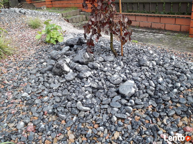 Otoczak Nero Ebano Czarny Kamień do Ogrodu Worek big-bag