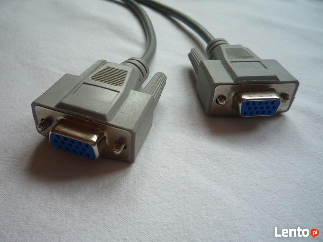 KABEL ADAPTER ROZDZIELACZ VGA M - 2x VGA F
