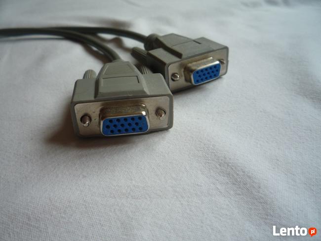 KABEL ADAPTER ROZDZIELACZ VGA M - 2x VGA F