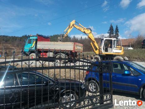 Prace ziemne koparka usługi koparką