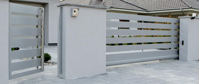 Ogrodzenie FENZ, furtka i brama bez przeciwwagi