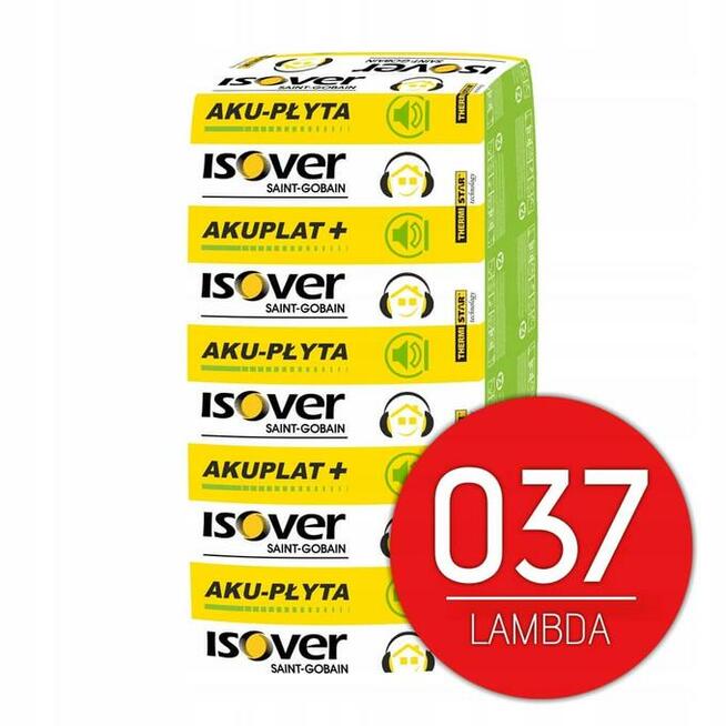 Wełna mineralna Isover Aku Płyta 037 15 cm