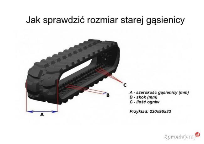 Gąsienica gumowa 450x81,5x76N