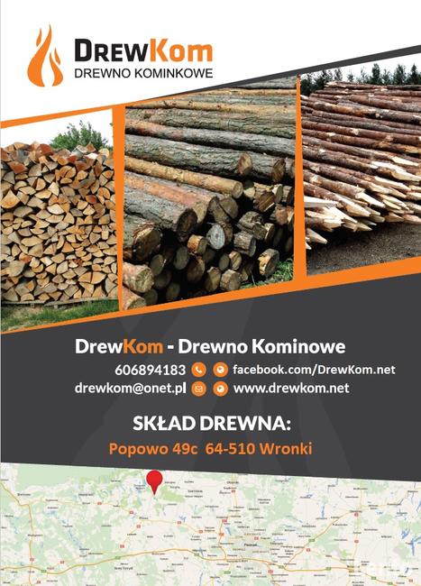 DrewKom DREWNO KOMINKOWE:DĄB, BUK, BRZOZA - Poznań i okolice