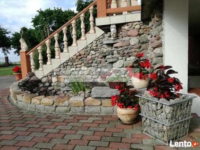 Meble ogrodowe stół ławka taboret gabiony