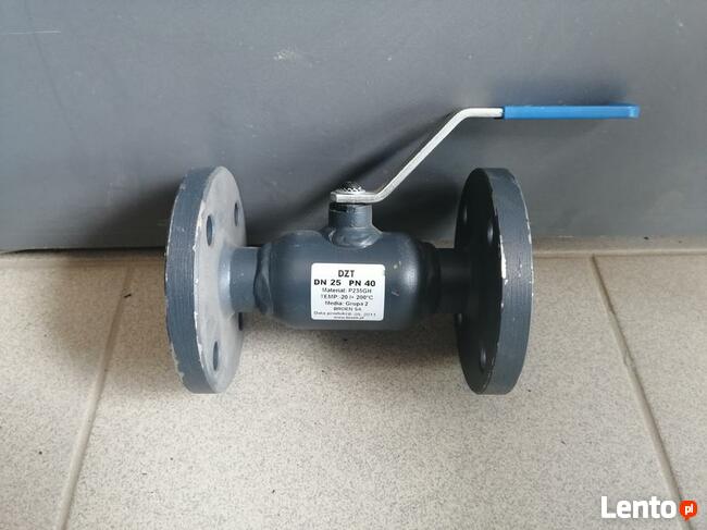 ZAWÓR KULOWY DZT DN25 KOŁNIERZOWY BROEN