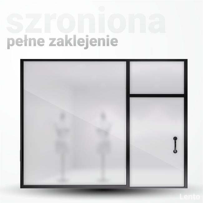 Oklejanie witryn sklepowych, okien, szyb - reklama na okno