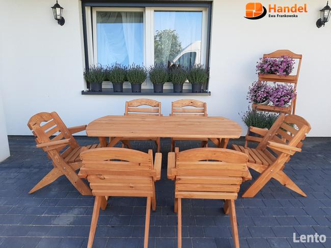 Meble ogrodowe składane drewniane stół krzesła ławka