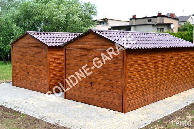 Garaże blaszane Solidne garaże drewnopodobne Wiaty