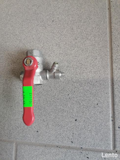 KUREK KULOWY Z ZAWOREM SPUSTOWYM DN 15 PN 25