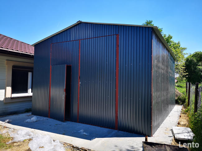 BLASZAK, GARAŻ 35m2 5x7m z Blachy Trapezowej KOLOR, Wiaty