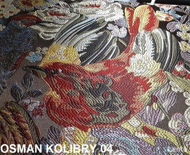 Tkanina obiciowa, żakardowa, Osman Kolibry