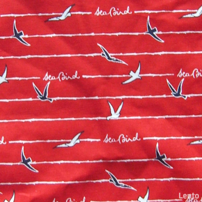 czerwona torba na plaże, płocienna torba, eko torba