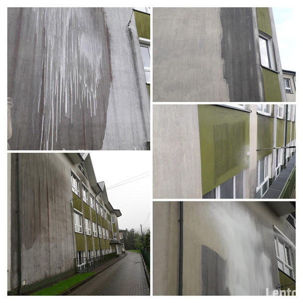 Mycie kostki, elewacji, wycinka drzew, koszenie, rębak,