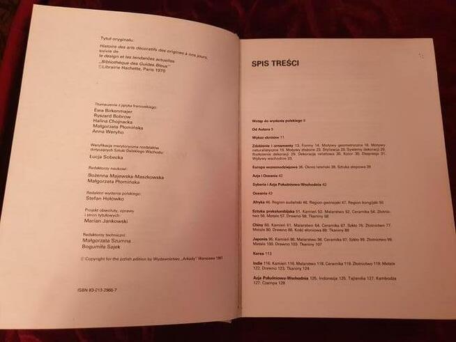 Historia sztuki zdobniczej H. De Morant