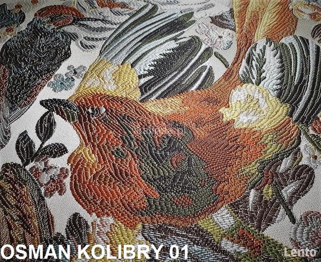 Tkanina obiciowa, żakardowa, Osman Kolibry