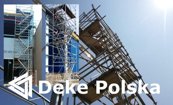 Schodnia budowlana, Klatka schodowa, Rusztowania