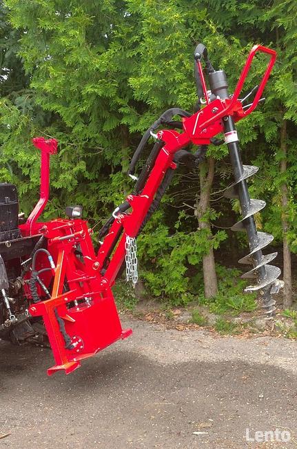 Wiertnica glebowa hydrauliczna, napęd z WOM ciągnika.