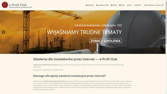 bezpłatne szkolenia online dla budowlańców, instalatorów